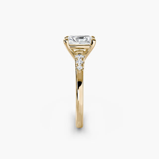 || #metal_yellow gold #diamond shape_radiant