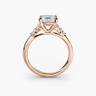 || #metal_rose gold #diamond shape_asscher