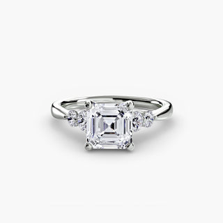 || #metal_white gold|platinum #diamond shape_asscher