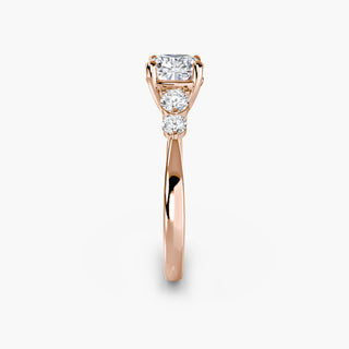 || #metal_rose gold #diamond shape_cushion