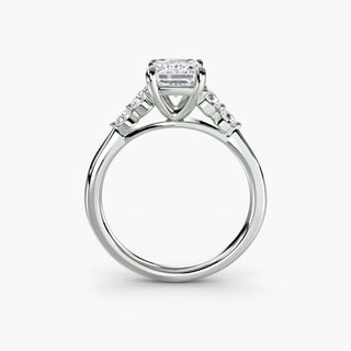 || #metal_white gold|platinum #diamond shape_emerald