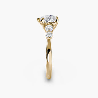 || #metal_yellow gold #diamond shape_heart