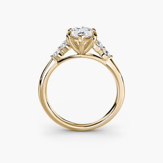 || #metal_yellow gold #diamond shape_marquise