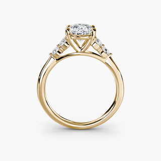|| #metal_yellow gold #diamond shape_oval
