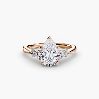 || #metal_rose gold #diamond shape_pear