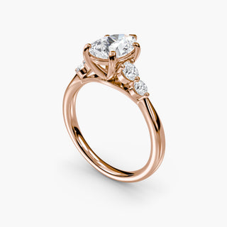 || #metal_rose gold #diamond shape_pear