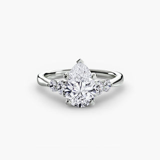 || #metal_white gold|platinum #diamond shape_pear