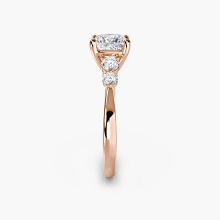 || #metal_rose gold #diamond shape_princess