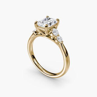 || #metal_yellow gold #diamond shape_radiant