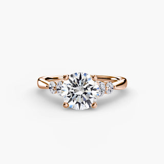 || #metal_rose gold #diamond shape_round