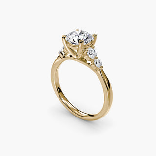 || #metal_yellow gold #diamond shape_round