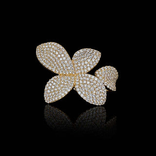 Five Leaves Flower Lab Grown Diamond Ring