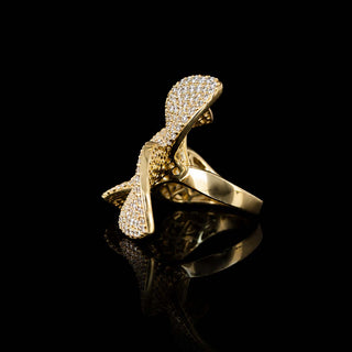 Five Leaves Flower Lab Grown Diamond Ring