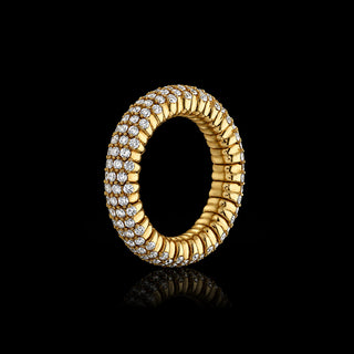 Lab Grown Diamond Domed Stretch Ring