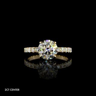 || #diamond shape_round #center carat weight_2 #metal_yellow gold