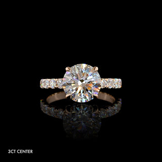 || #diamond shape_round #metal_rose gold 