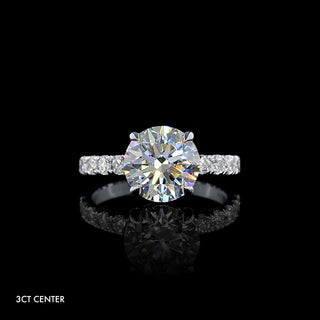 || #diamond shape_round #metal_white gold
