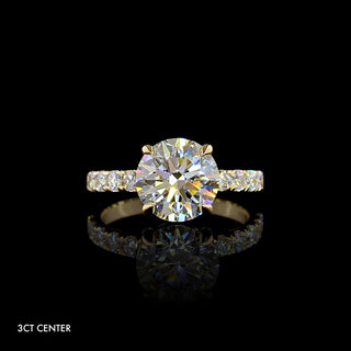 || #diamond shape_round #metal_yellow gold