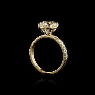 || #center carat weight_3 #diamond shape_round #metal_yellow gold