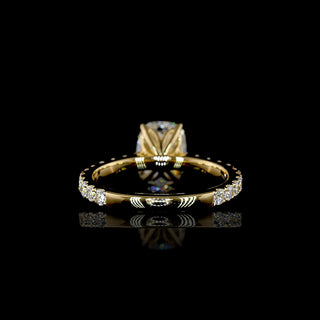|| #diamond shape_cushion #metal_yellow gold