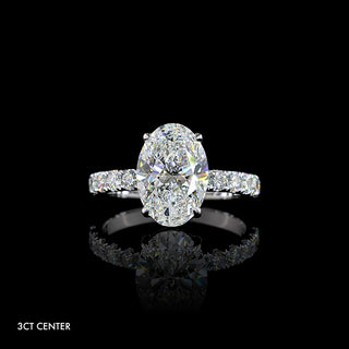 || #diamond shape_oval #metal_white gold