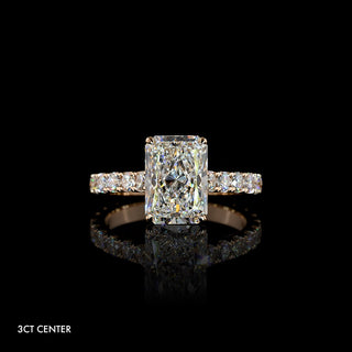 || #diamond shape_radiant #metal_rose gold