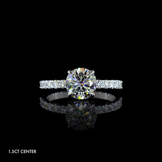 || #diamond shape_round #metal_white gold