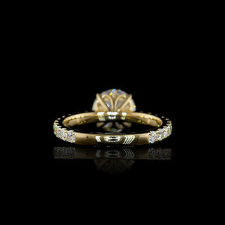 || #diamond shape_round #metal_yellow gold