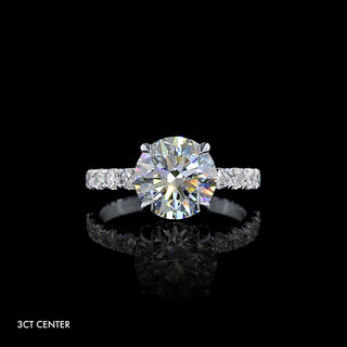 || #diamond shape_round #metal_white gold