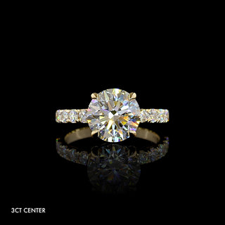 || #diamond shape_round #metal_yellow gold
