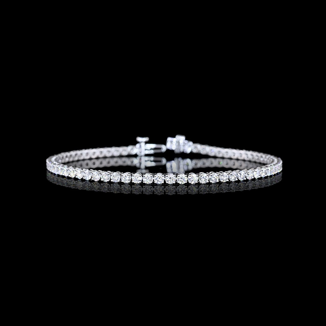 4 CTW Round Lab Grown Diamond Tennis Bracelet