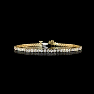 4 CTW Round Lab Grown Diamond Tennis Bracelet