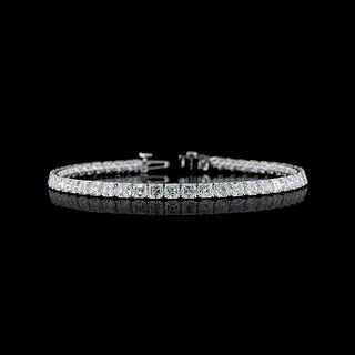 10 CTW Asscher Lab Grown Diamond Tennis Bracelet