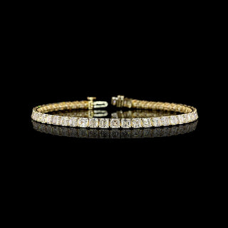 10 CTW Asscher Lab Grown Diamond Tennis Bracelet