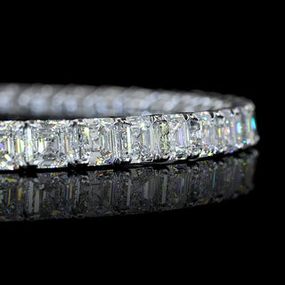 12 CTW Asscher Lab Grown Diamond Tennis Bracelet