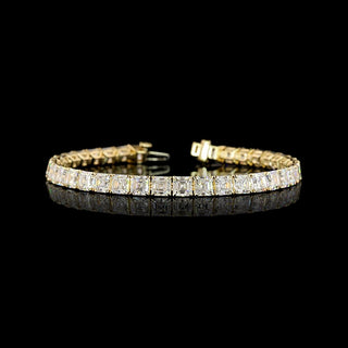 19 CTW Asscher Lab Grown Diamond Tennis Bracelet