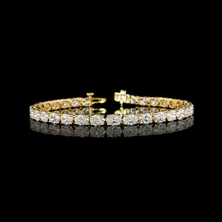 10 CTW East-West Oval Lab Grown Diamond Tennis Bracelet