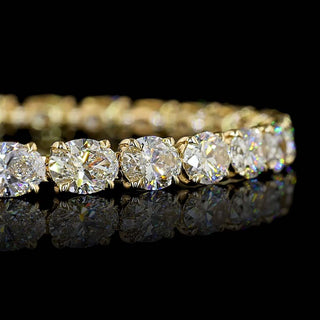 10 CTW East-West Oval Lab Grown Diamond Tennis Bracelet