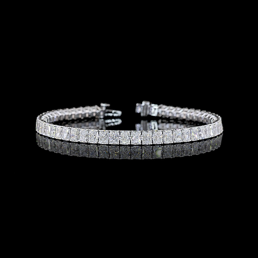 12 CTW Radiant Lab Grown Diamond Tennis Bracelet