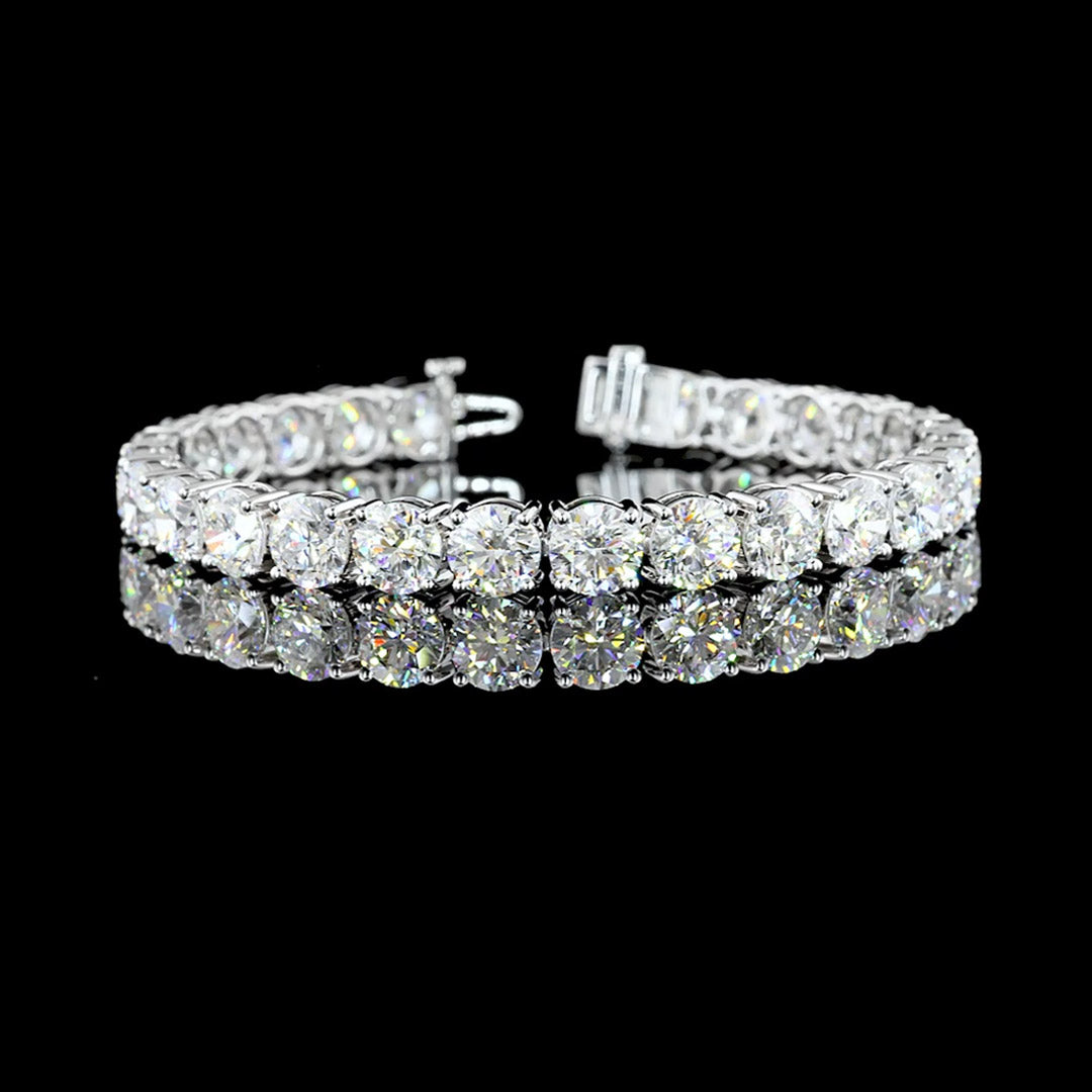 27 CTW Round Lab Grown Diamond Tennis Bracelet