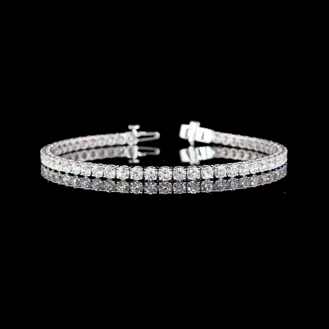 6 CTW Round Lab Grown Diamond Tennis Bracelet