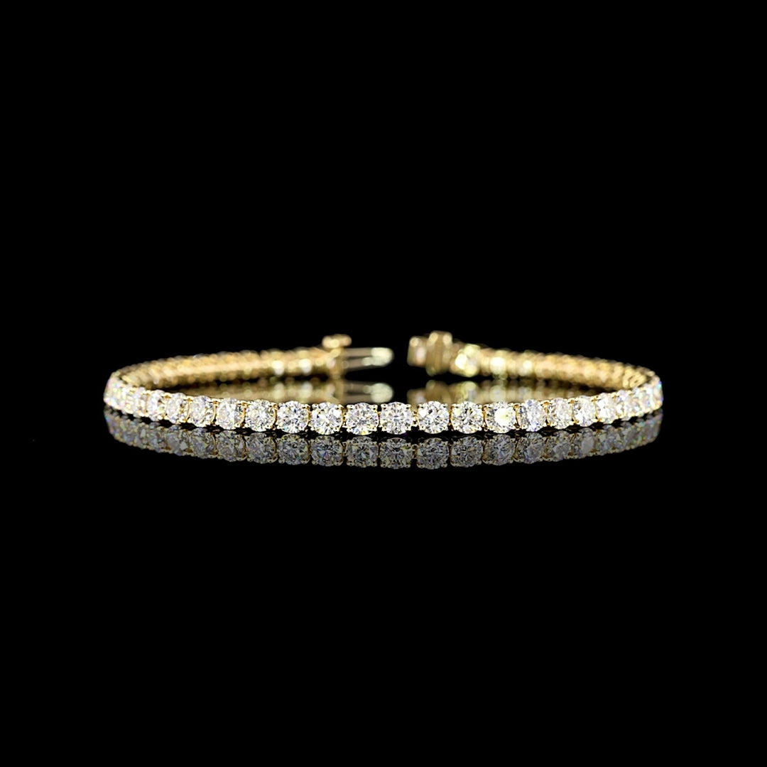 7 CTW Round Lab Grown Diamond Tennis Bracelet