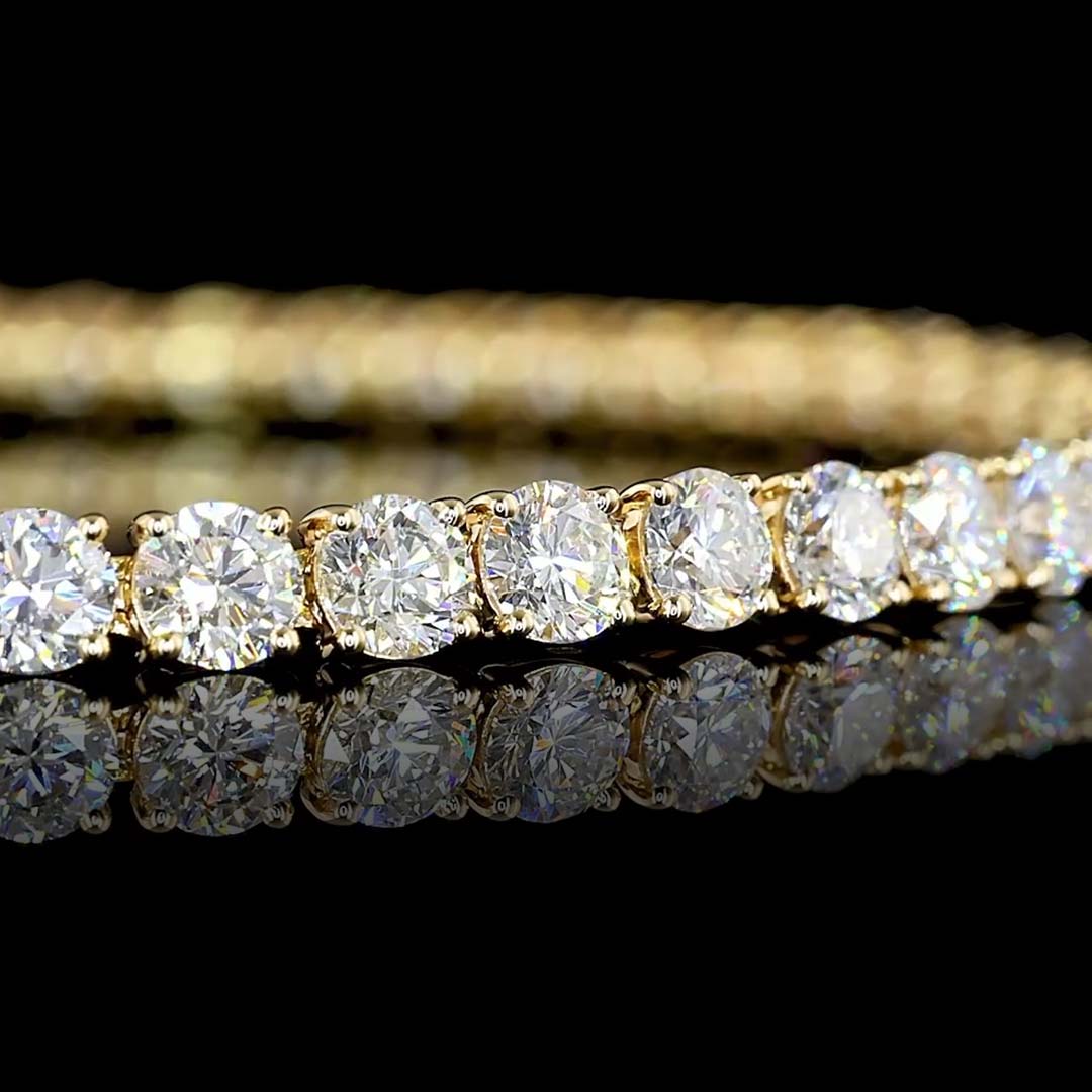 7 CTW Round Lab Grown Diamond Tennis Bracelet
