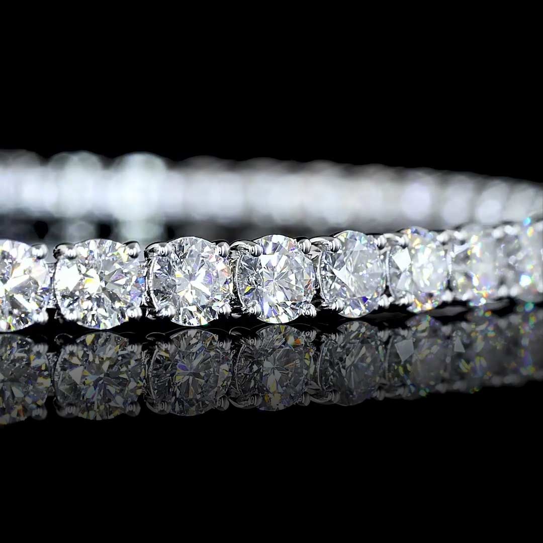 7 CTW Round Lab Grown Diamond Tennis Bracelet