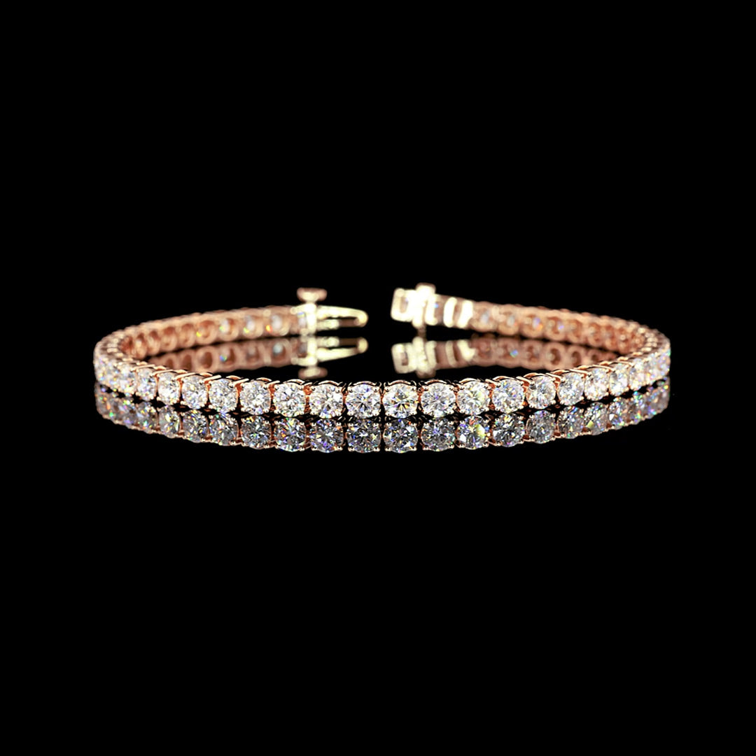 7 CTW Round Lab Grown Diamond Tennis Bracelet