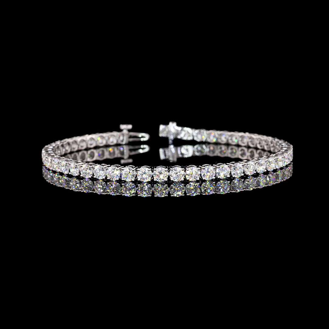 7 CTW Round Lab Grown Diamond Tennis Bracelet