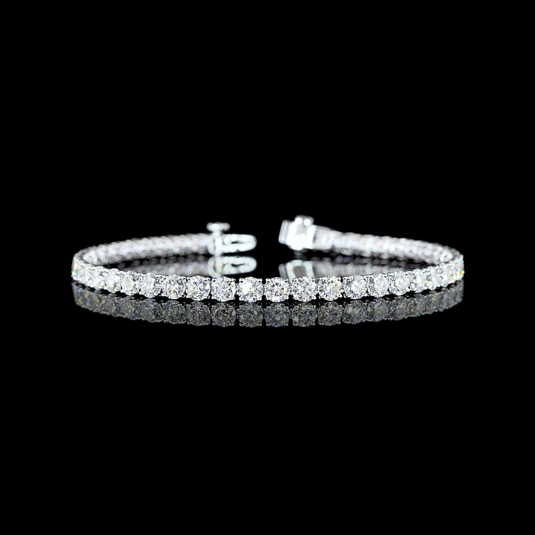 9 CTW Round Lab Grown Diamond Tennis Bracelet