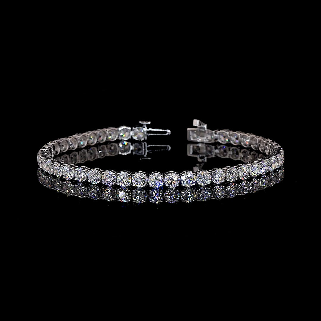 9 CTW Round Lab Grown Diamond Tennis Bracelet