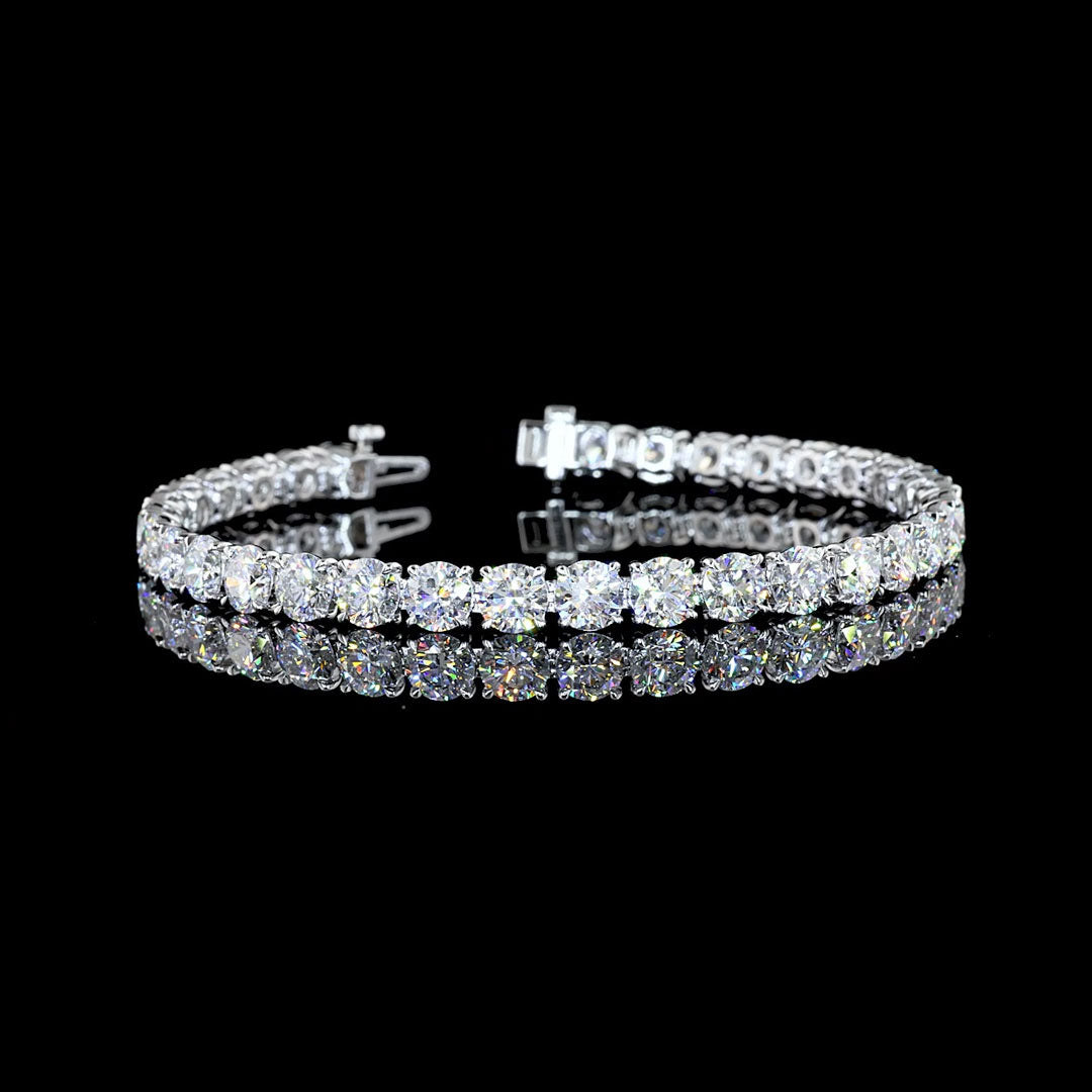 17 CTW Round Lab Grown Diamond Tennis Bracelet