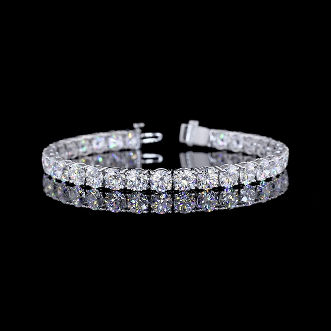 19 CTW Round Lab Grown Diamond Tennis Bracelet